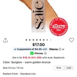 Title: SAIE Glowy Super Gel Lightweight Dewy Multipurpose Illuminator