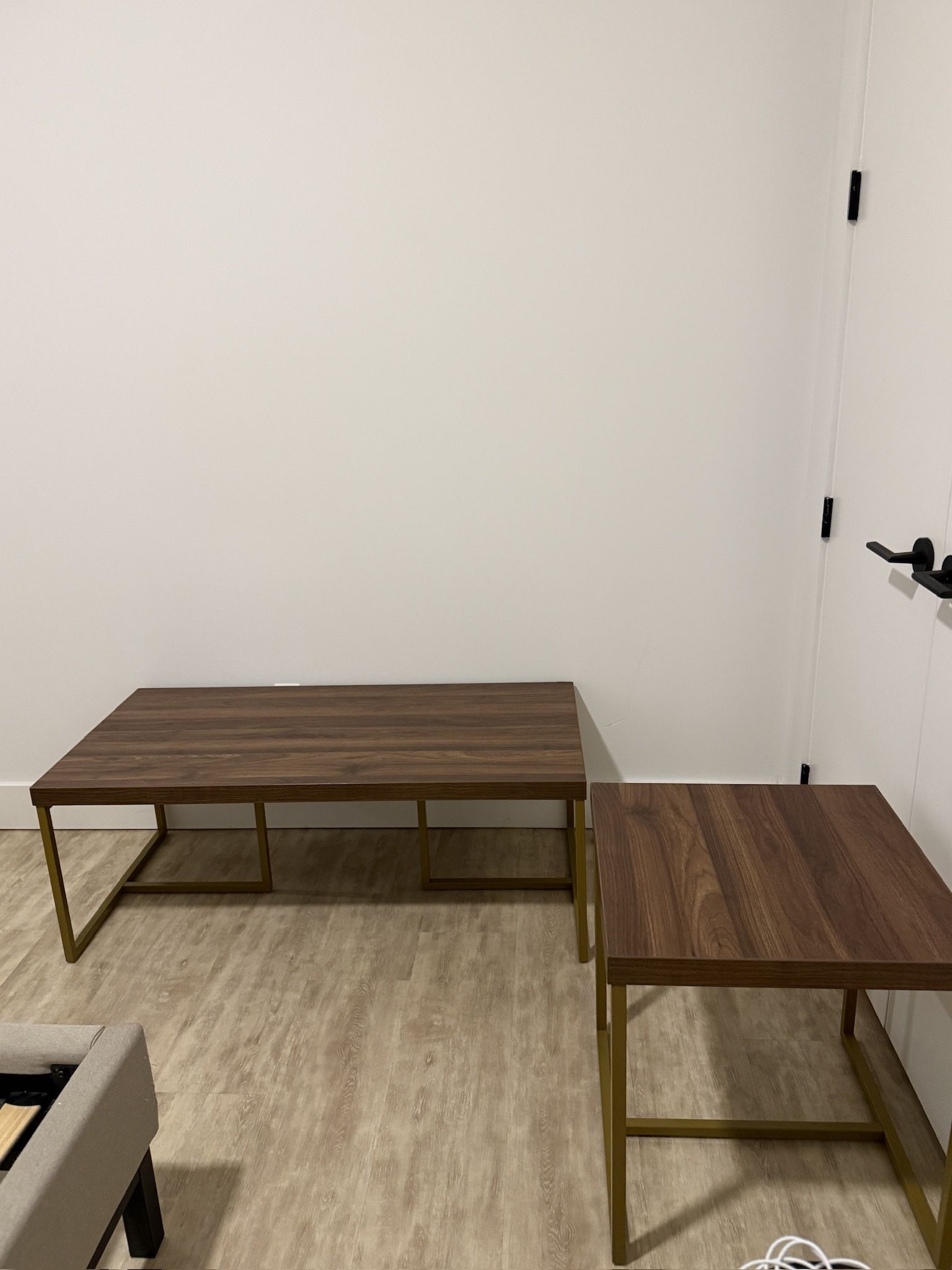 Coffee Table with Matching Side Table