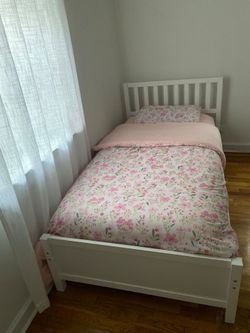 Twin bed frame mattress not included