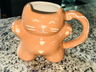 Ceramic Cat Shaped Coffee Mug