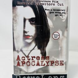 Actress Apocalypse (2-Disc DVD/CD) Documentary/Slasher/Found Footage/Horror  New