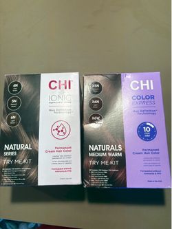 Chi permanent cream hair color kits 10 each