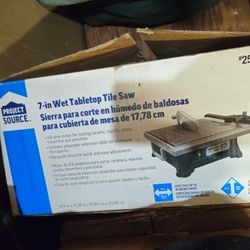 7-in Wet Tabletop Tile Saw