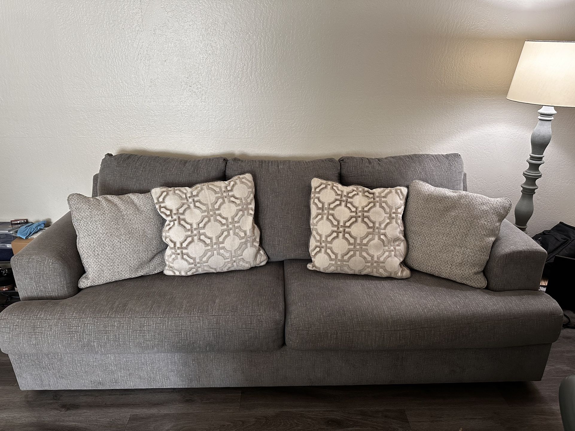 Gray Couch Set From Living Spaces 