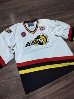 Vintage Oklahoma City Blazers Bauer Authentic Hockey Jersey - Made in Canada - Size Large