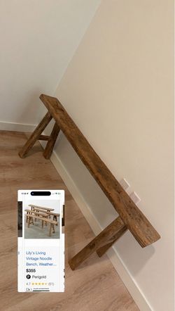 Perigold antique wood bench