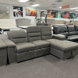 Beautiful Pull Out Sleeper Sectional On Sale For $899