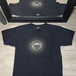 Y2K 2000s Glowing Skull Harley Davidson Alamo City Shirt