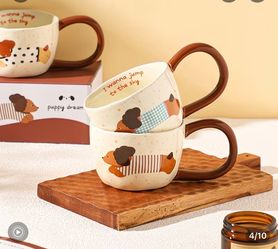 $13 NEW Cute Ceramic Breakfast Mug with Gift Box/3models available now /Microwave & Dishwasher Safe.