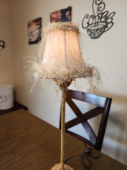 Antique Style Fringe Mini Lamp