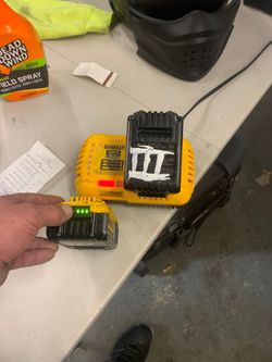 Dewalt batteries and a fast charger