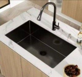 Tatahance Gray Stainless Steel 30 in. Single Bowl Undermount Workstation Kitchen Sink with Double-Sided Cutting Board