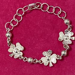 Peruvian Silver 950 Clove Bracelet 
