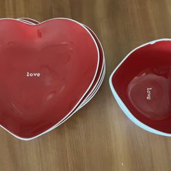 Pottery Barn Valentine Dishes 