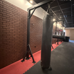 Floor mounted heavy bag