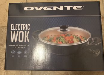 Ovente Electric Skillet 13 Inch Nonstick Aluminum Coating Body Copper SK3113CO