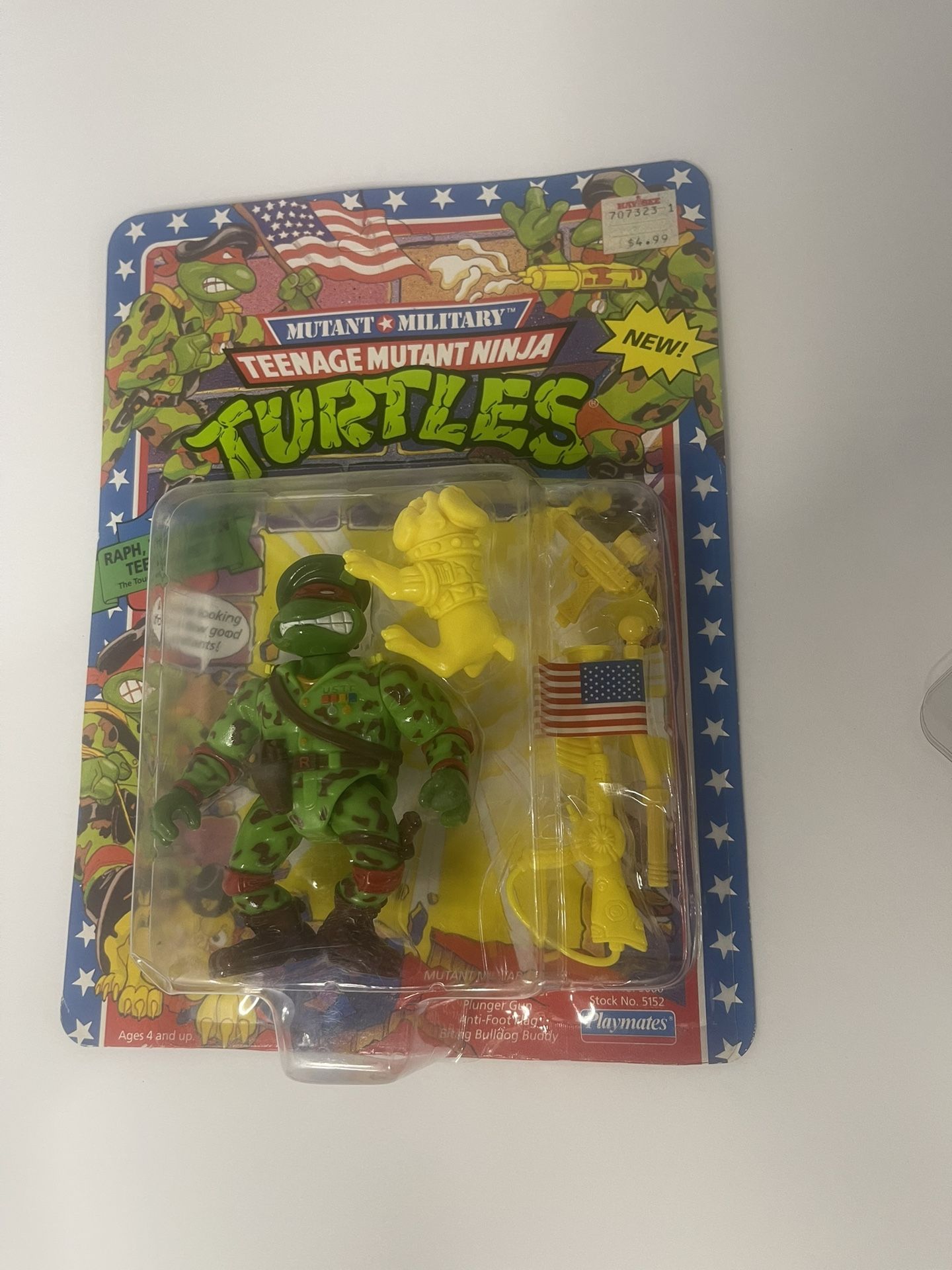 1991 TMNT Mutant Military Raph The Green Beret Unpunched Excellent Condition