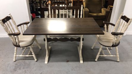 Classic dining table very strong solid wood