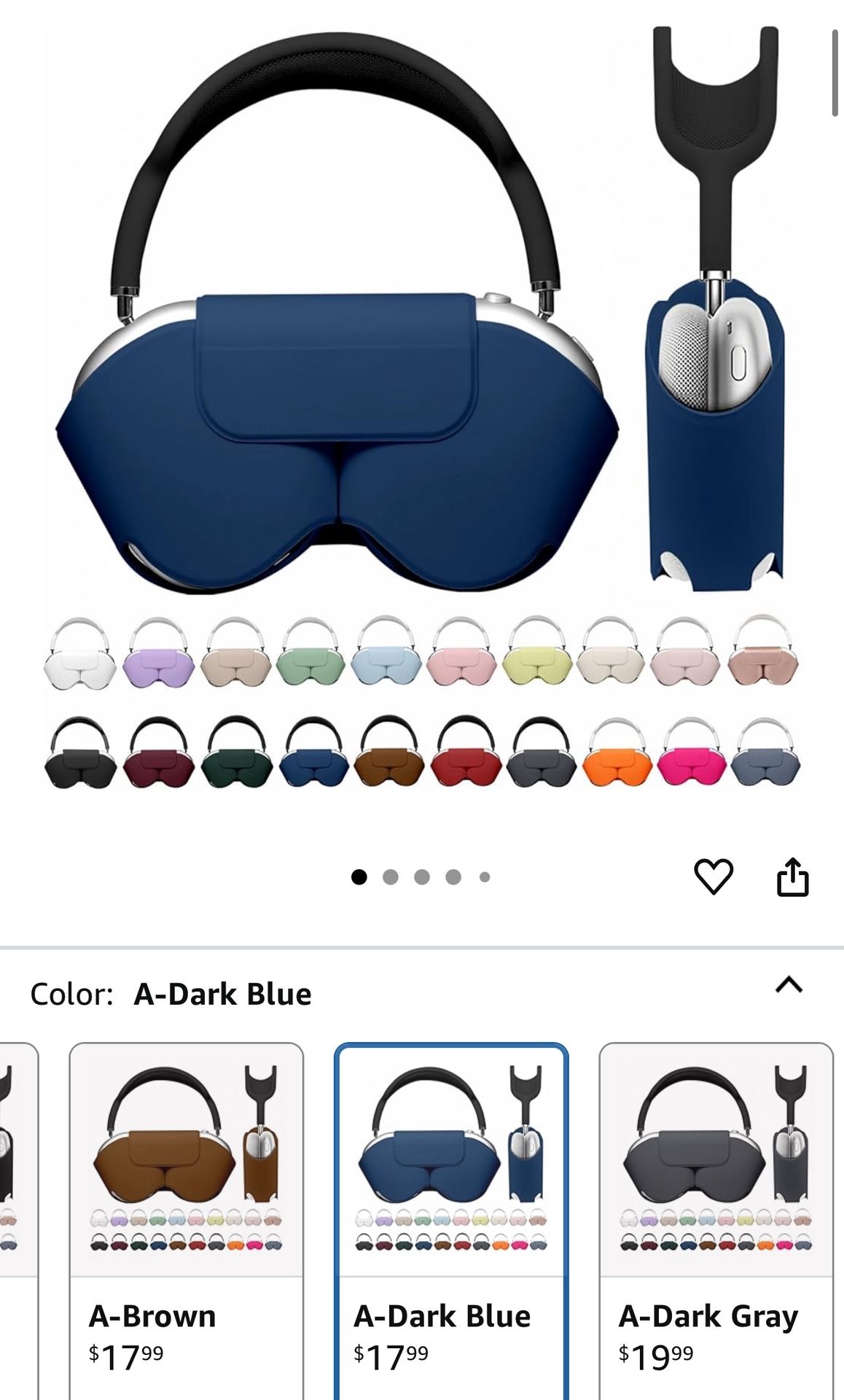 Blue Air Pod Max Case Cover