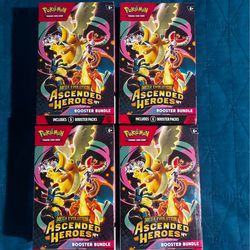 Pokémon TCG Mega Evolution Ascended Heroes Booster Bundle — Brand New Sealed (x4 Available)