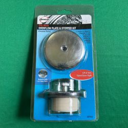 Overflow Plate & Stopper Kit - Chrome (88966)