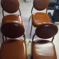 4 Leather Chairs 