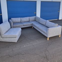 FREE DELIVERY Large Gray IKEA Sectional 