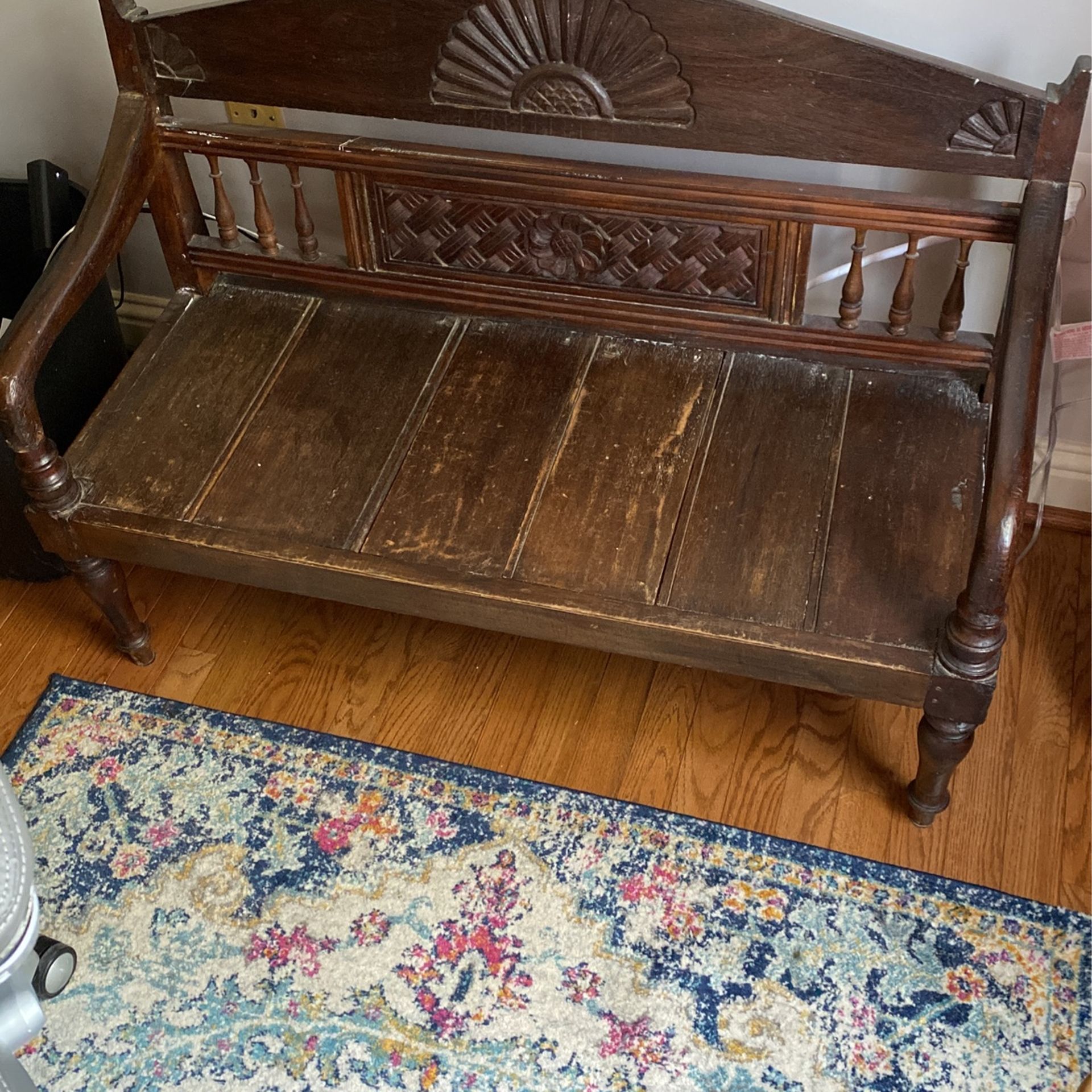 Antique Child Height Bench