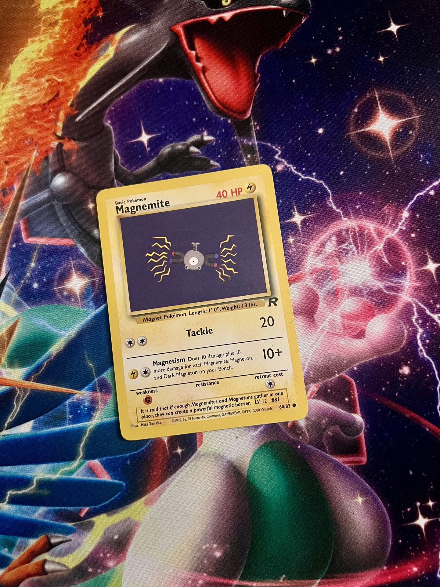 Pokémon Magnemite Team Rocket card