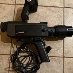 Panasonic Video Camera WV-3060 w Illuminator/Flash Attachment & Front Wired Lens