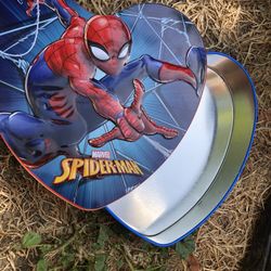 Spider-Man Heart Shaped Tin