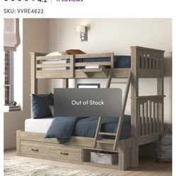 Twin-full Wooden Bunkbed