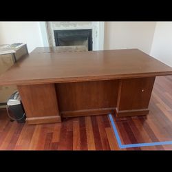 Dark wooden office Desk 