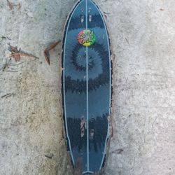 Beat Up Santa Cruz Skateboard