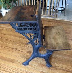 Antique school desk
