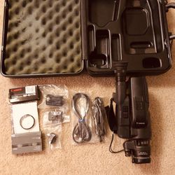 Vintage Cannon E53 Camcorder With Box And Some Accessory Has No Charging Cable  