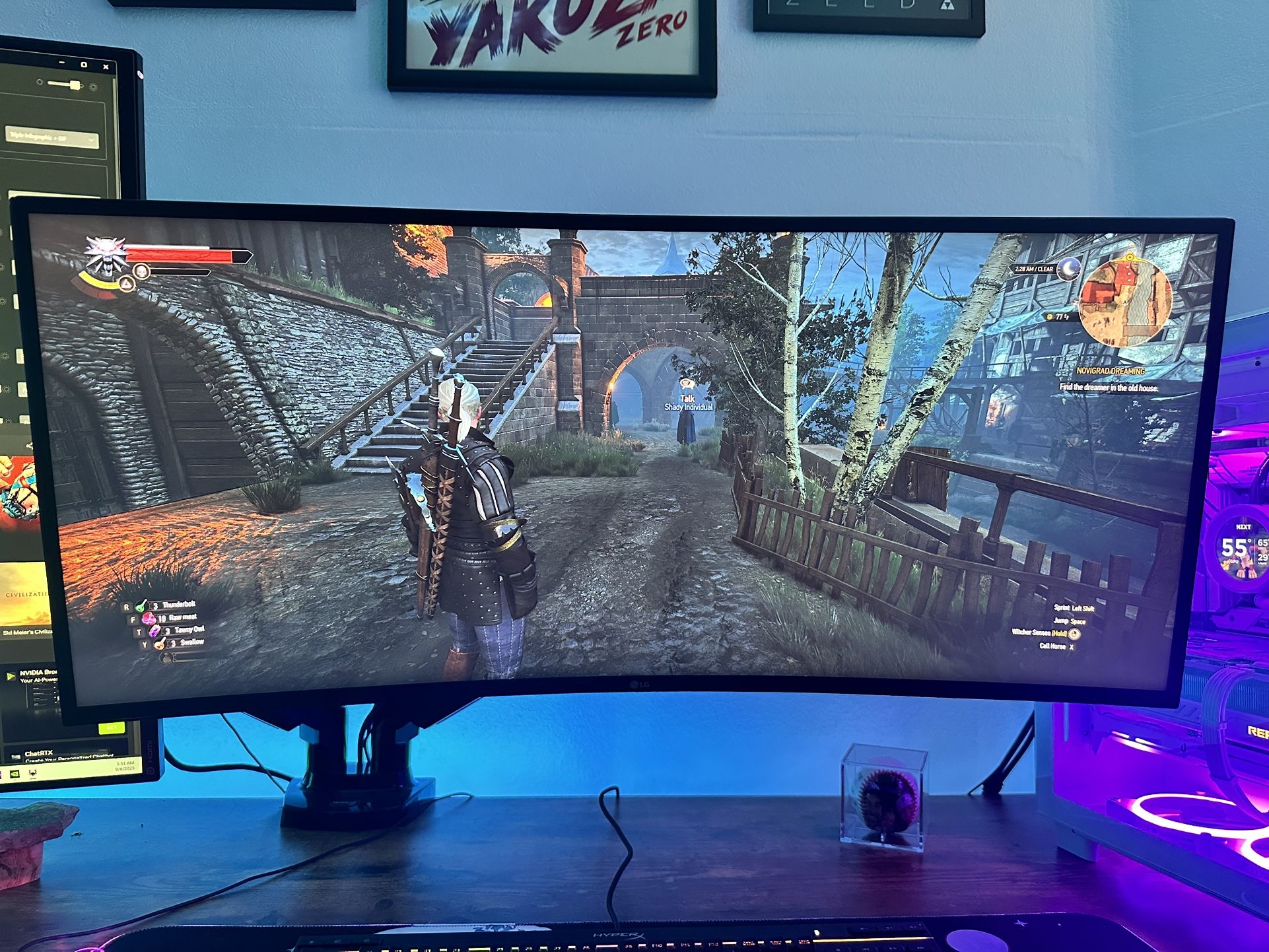 *PACKAGE* LG UltraGear 34” Curved Ultra-wide Gaming Monitor PLUS 27” ASUS VG279 monitor AND 2 arm monitor stand package