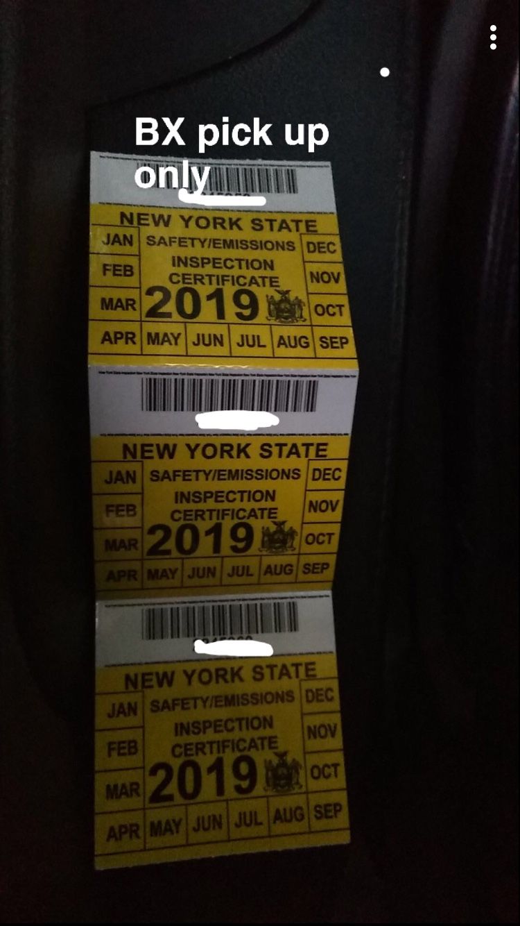 Inspection stickers