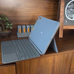 Logitech Combo Touch iPad Air (4th, 5th gen - 2020, 2022) Keyboard Case - Oxford Grey