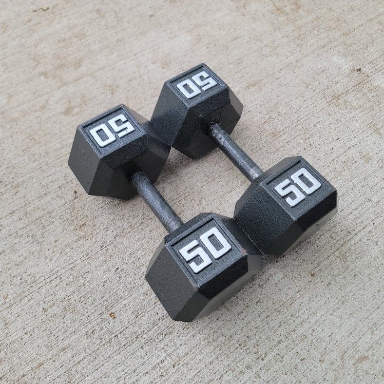 50 Pound Dumbbells