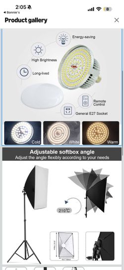 Photography Lighting Kit with Stand / Luces para estudio Fotografico