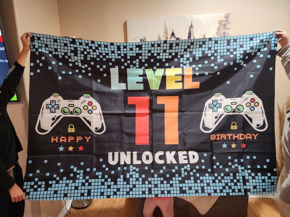 11th birthday sign. Measurement: 66 x 44