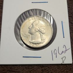 1962 D Washington Quarter 