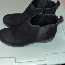 Sonoma Suede Ankle Boots Size 8w Black