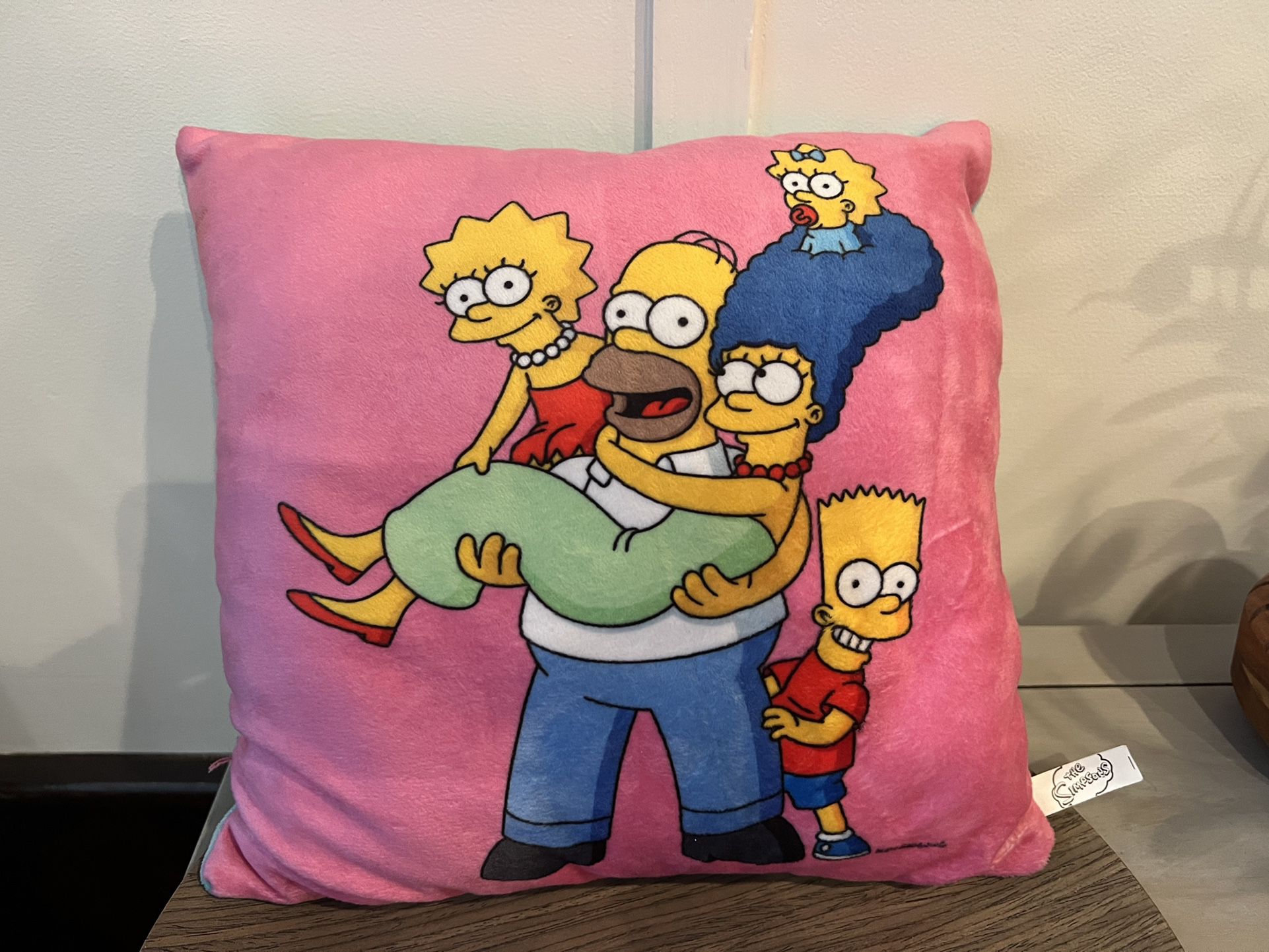 ✅ The Simpsons Pink Pillow, BRAND NEW, Collectors Item 