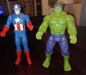 Marvel Avengers Hulk and Captain America