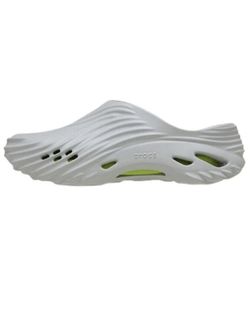 Crocs Echo Wave Atmosphere Grey Lime Punch Men Size 11 New Sandals Slipper