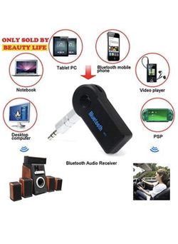 Universal 3.5mm Audio car kit Bluetooth adapter with mic hands free,Speaker Stream Music