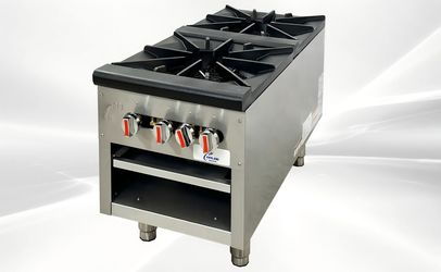 NSF 18ins double hole stock pot range 180,000BTU HS-1D-L