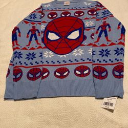 Brand New W/ Tags Marvel Spider-Man Sweater 